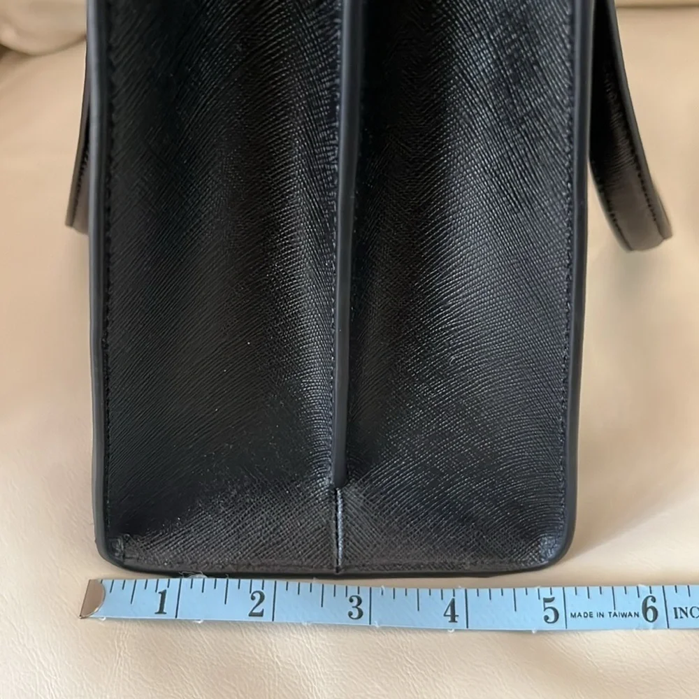 Kate Spade Perry Medium Satchel Saffiano Leather Black LIKE NEW CONDITION - Picture 14 of 15